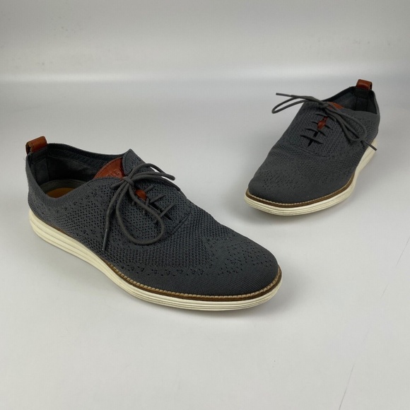 Grand Og Stitchlite Wingtip Shoes Gray 